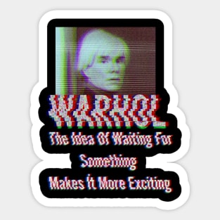 Andy Warhol Motivational Quote Sticker